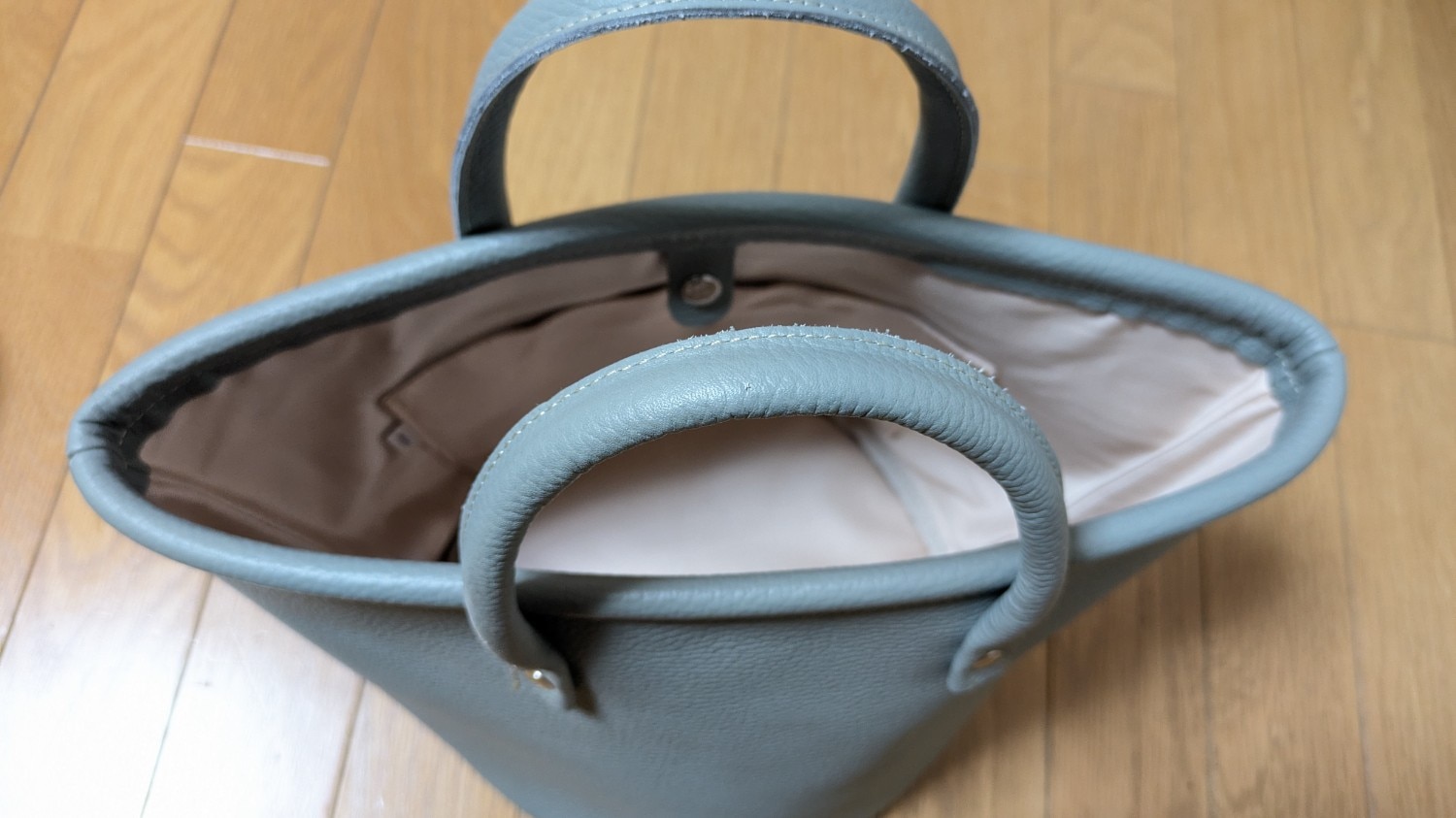 極美品✨クリームカンパニー京都×テネル トートバッグ バケツ シルバー 