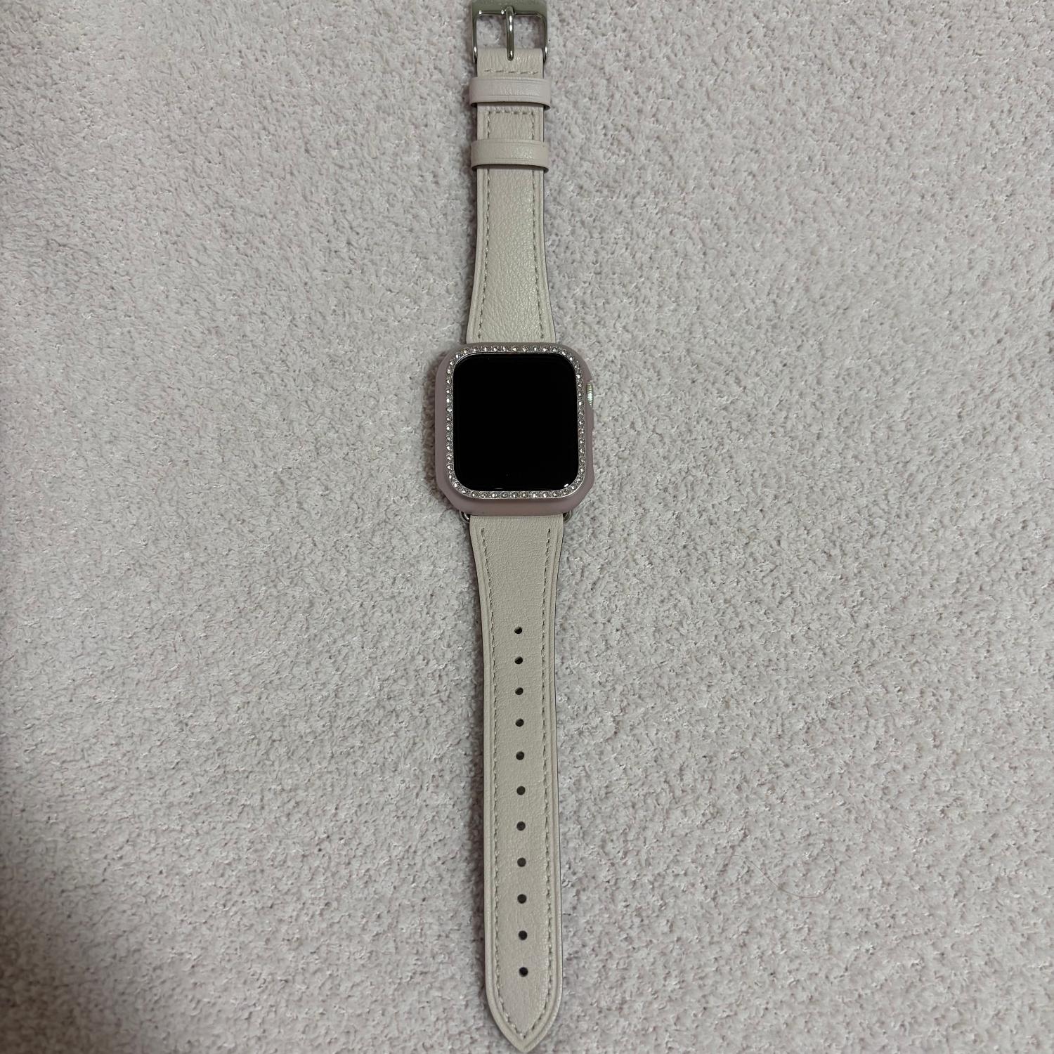 アップルウォッチ バンド レディース 革 本革 裏面防水 イタリアン レザー ベルト アップルウォッチバンド くすみカラ アップルウォッチバンド クロカラント イタリアンレザー レビュー画像6