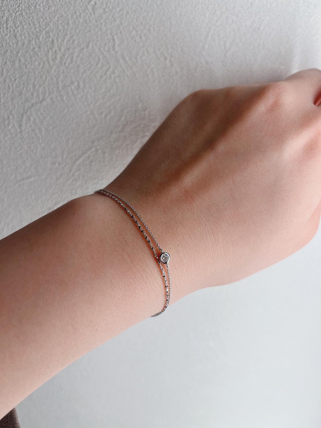 モアサナイトブレスレット velenette 一粒ブレスレット レビュー画像5