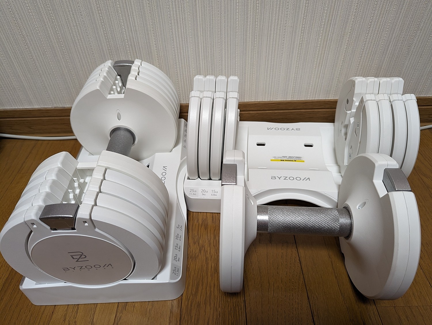 楽天市場】可変式ダンベル 10kg 2個セット 単品 ホワイト ブラック