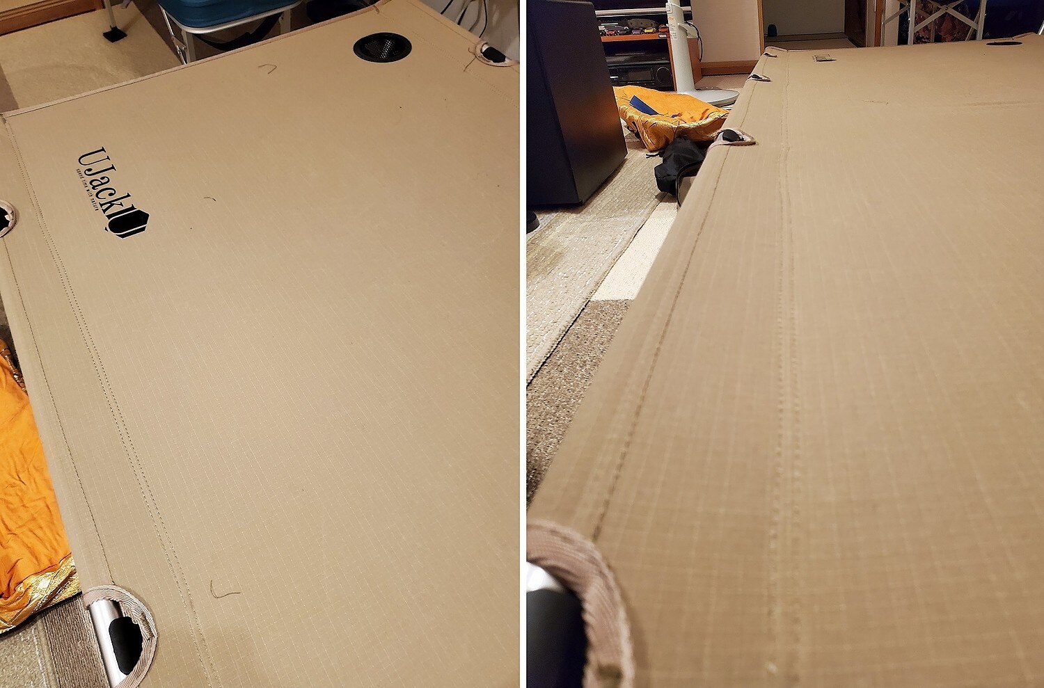 楽天市場】UJack(ユージャック) 難燃 TC コット ハイ＆ロー切り替え式