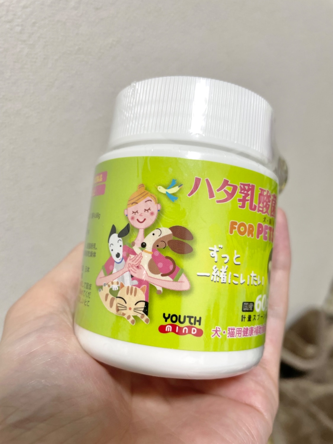 楽天市場】【リニューアル】ハタ乳酸菌 FOR PETS（犬・猫用）60g(KK
