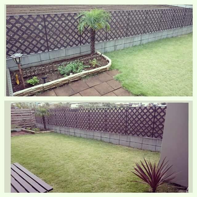 ブラウン プララティス6枚セット ラティス 目隠し 樹脂製 薄型タイプ PLM-830 ホワイト【6枚セット