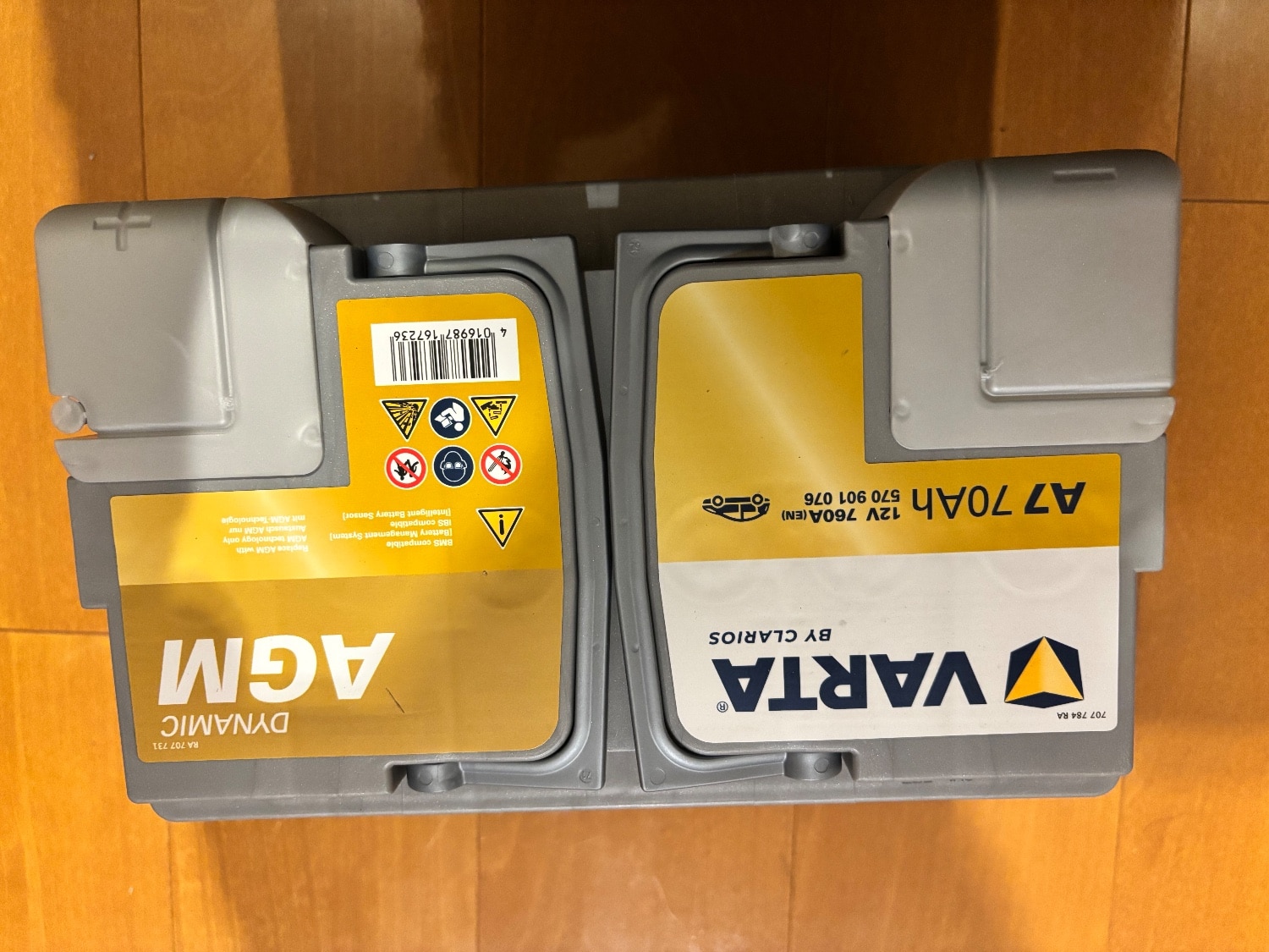 楽天市場】ドイツ製 VARTA バッテリー 570-901-076 A7(旧品番E39) AGM