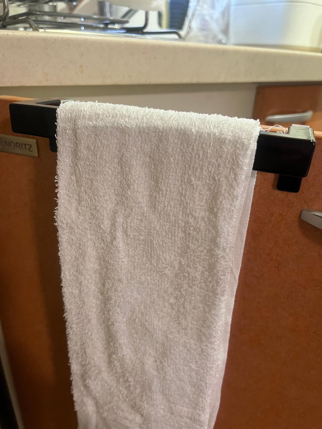 ［ キッチンタオルハンガーバー タワー ］山崎実業 tower タオルハンガー タオル掛け タオル干し ふきん掛け 台拭 山崎実業 towerシリーズ キッチンタオルハンガー レビュー画像4