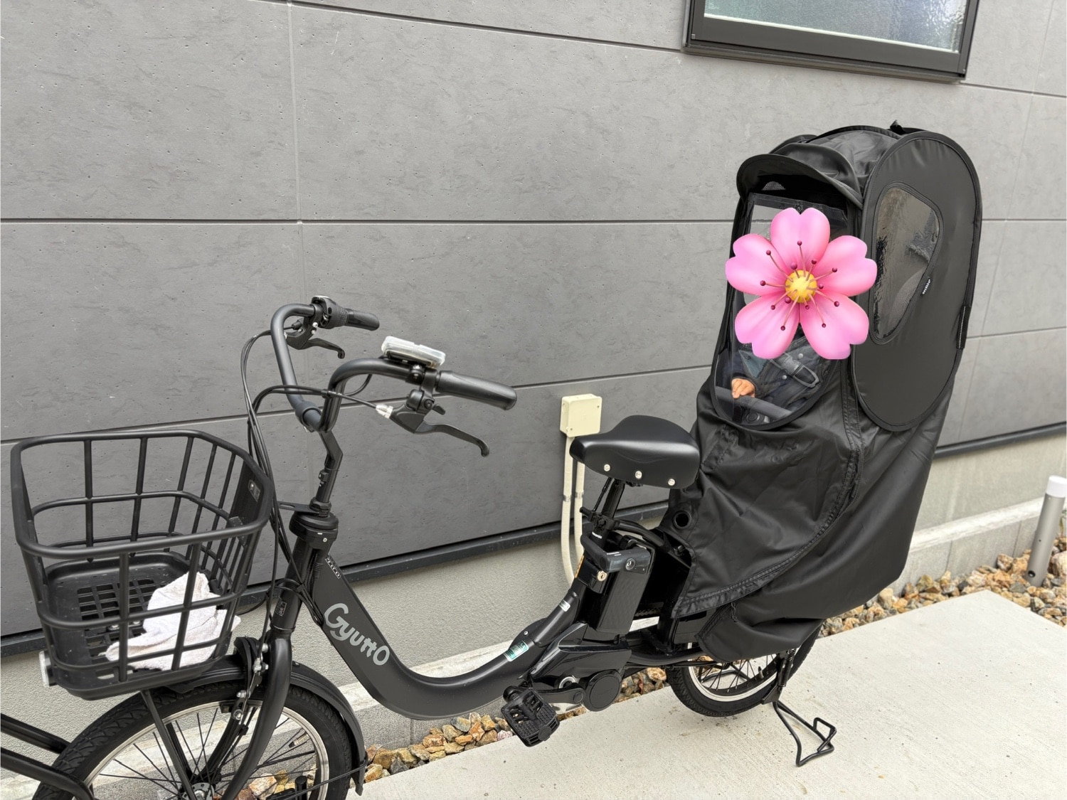 自転車 レインカバー 防寒 チャイルドシート 後ろ 子供乗せ 後乗せ リアシート 雨カバー ＼ ビッケ bikke パナ ノロッカ レインカバー 自転車レインカバー レビュー画像14