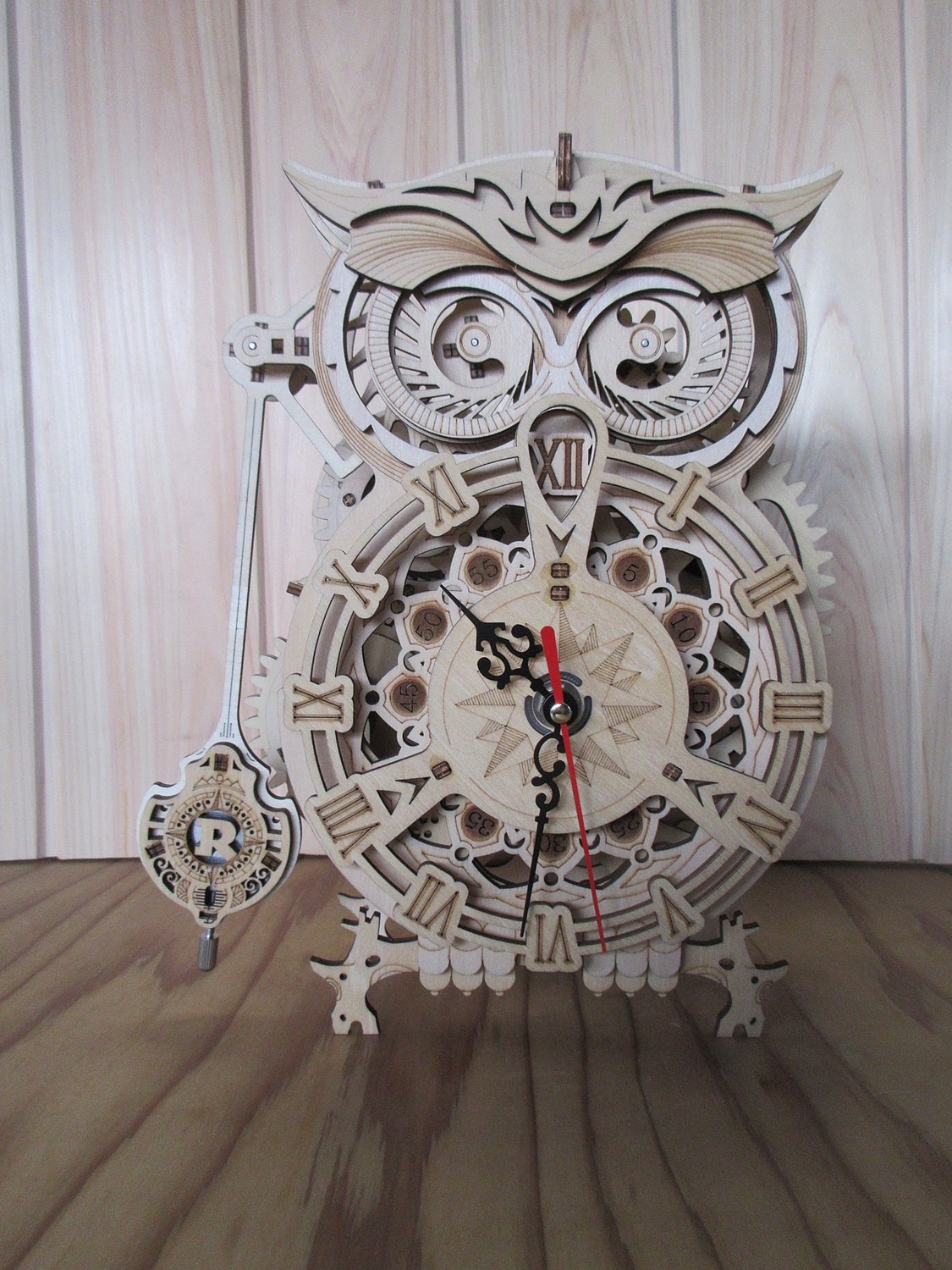 楽天市場】【公式】つくるんです LK503 「フクロウ時計」／あんしん