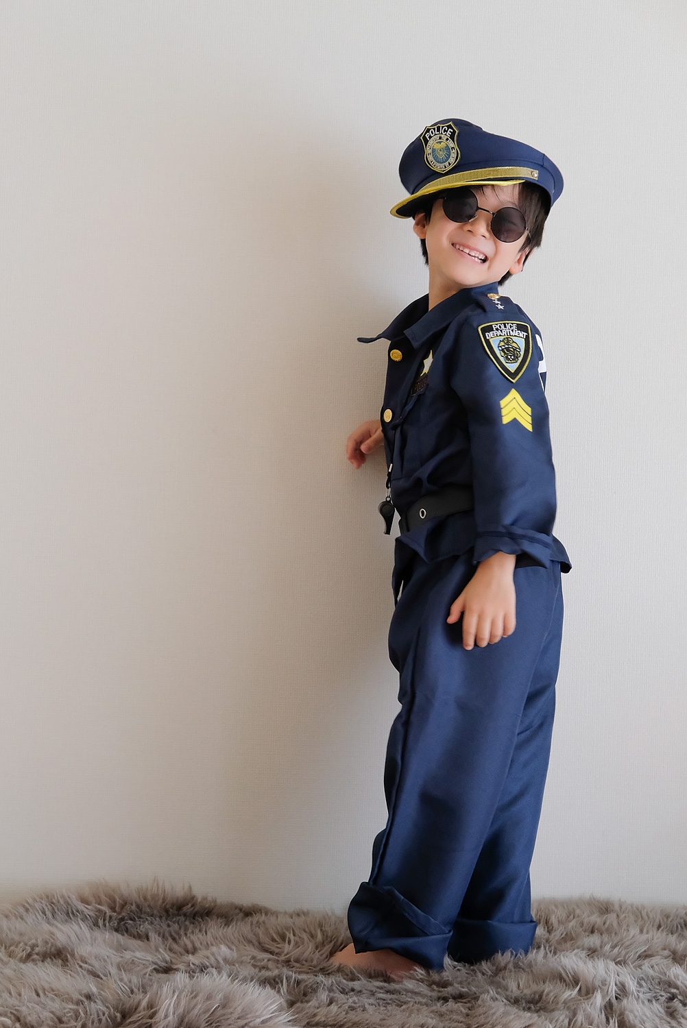 警察官 コスプレ 仮装 ポリス 子ども キッズ 7-8歳 コストコ - その他