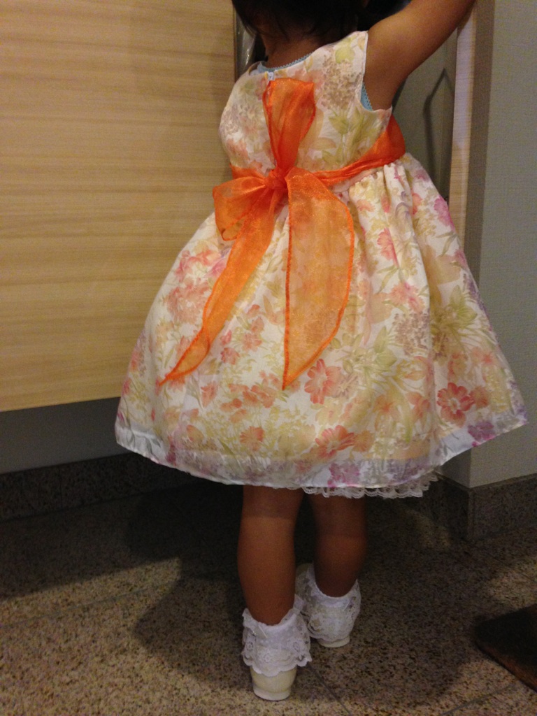 買い保障できる ベビードレス 80cm 淡いオレンジ kids-nurie.com