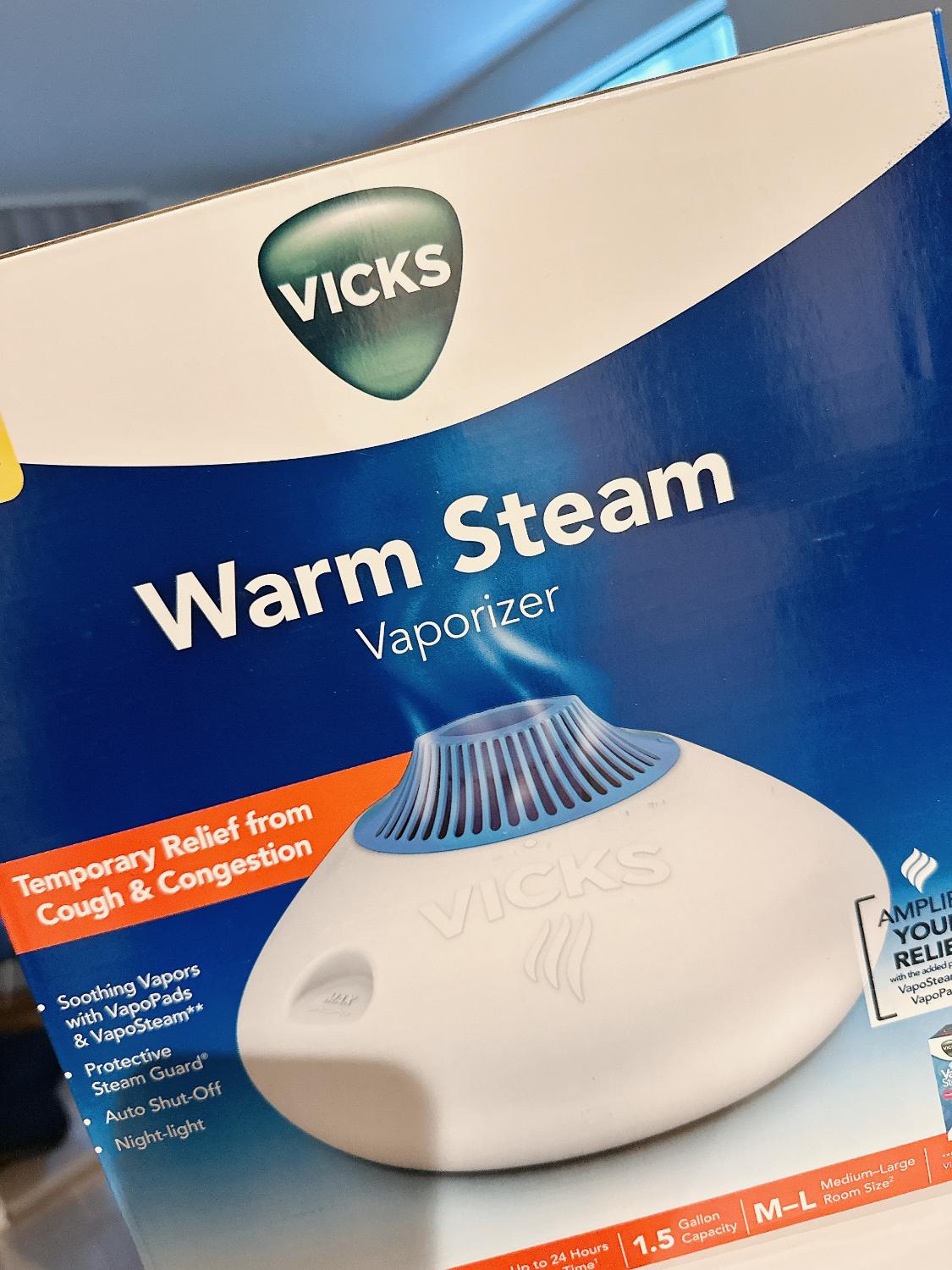 Vicks V150SGN ホワイトブルー ウォームスチーム 1.5ガロン ヴィックス
