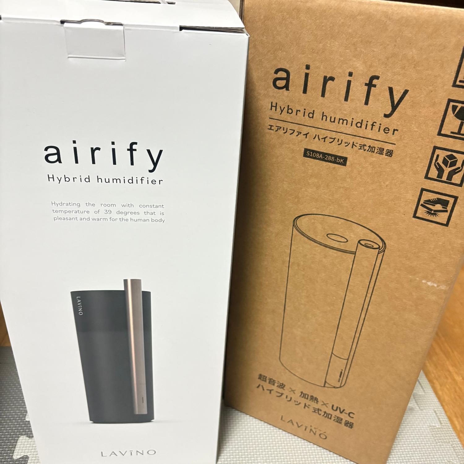 LAVINO airify ハイブリッド加湿器 S108A-288-bk AIVIVID LAViNO airify S108A 取扱説明書・レビュー記事 - トリセツ