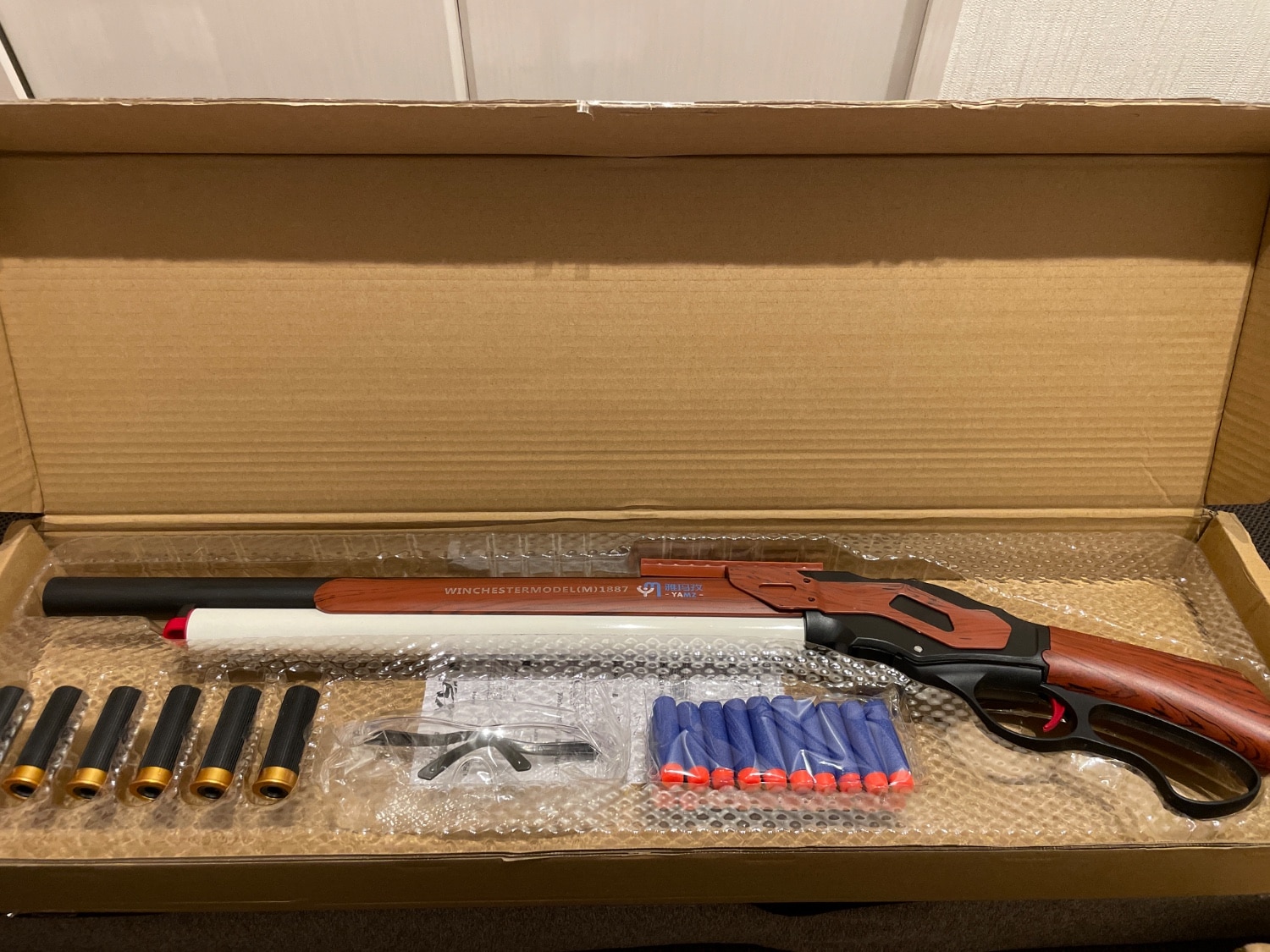 楽天市場】M1887ショットガン おもちゃ銃 レバーアクション式排莢を
