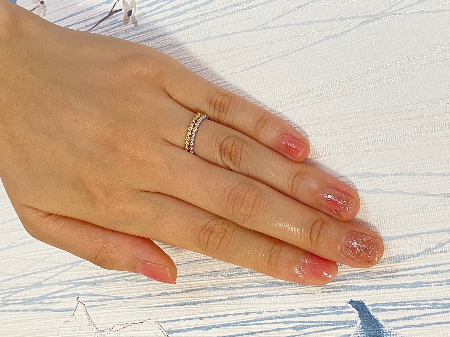 楽天市場】【Amelie Ring】 K10/K18/Pt900 一周 ツイスト 地金 リング