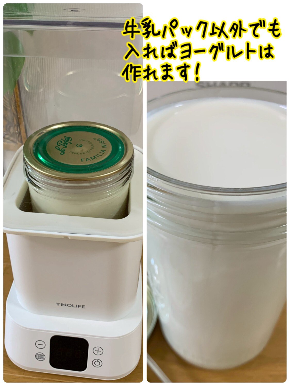 楽天市場】【P8倍アップ】自動冷蔵 YINOLIFE ヨーグルトメーカー 発酵