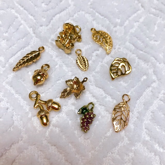秋 チャーム セット 葉っぱ 木の実 どんぐり キノコ ランダム アソート 10個 j6-4679 GreenRoseYumi(Green  Rose ネットショップ Yumi) みんなのレビュー·口コミ