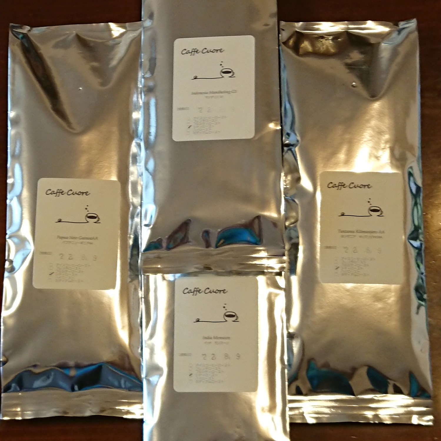 送料無料 【カルテット119】 ドリップ用コーヒー豆 お勧め4種×80g＝合計320g(Caffe Cuore)  みんなのレビュー·口コミ