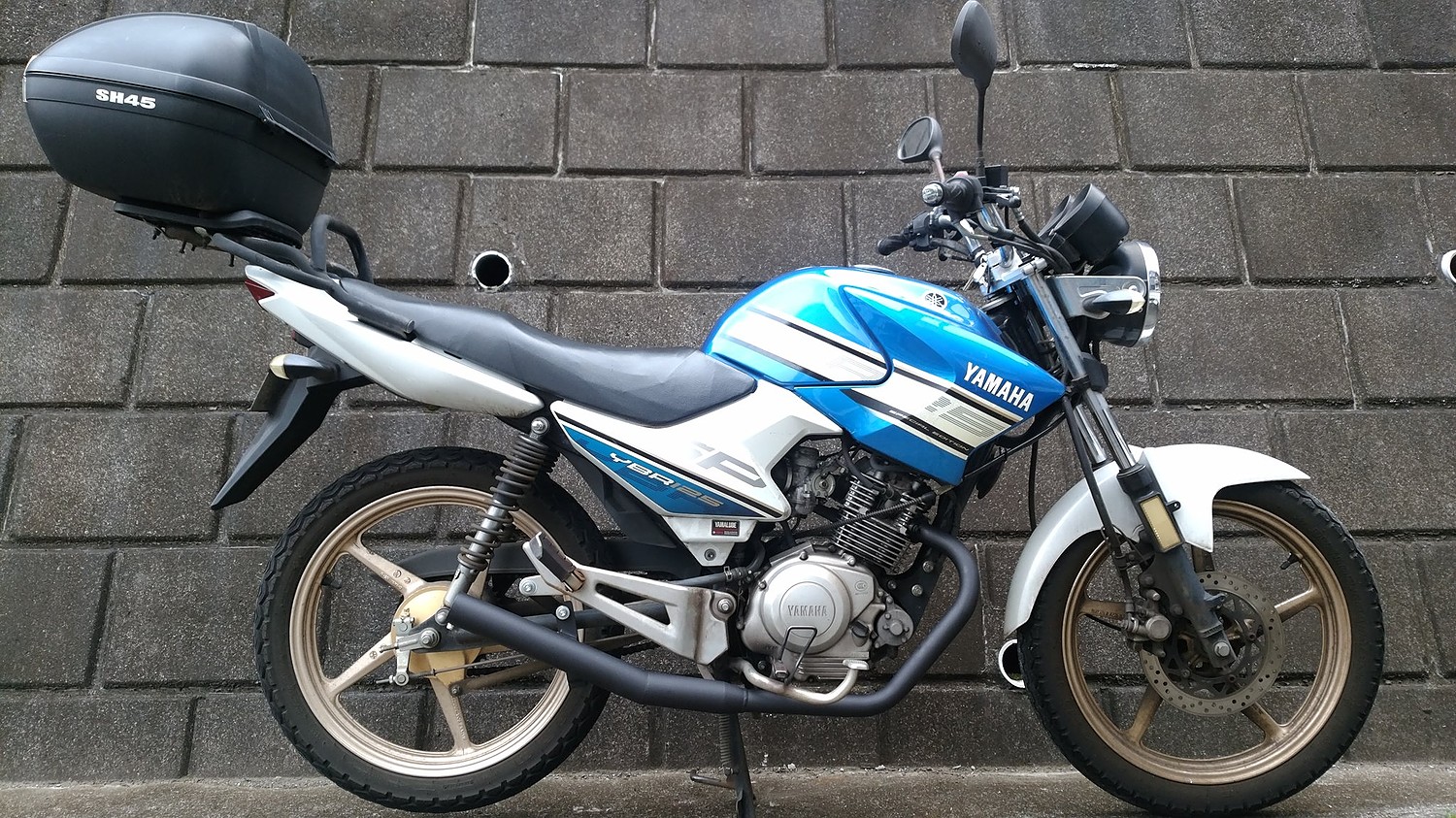 弾丸 ヤマハ YB125 SP ブラック ショート管 マフラー バッフル