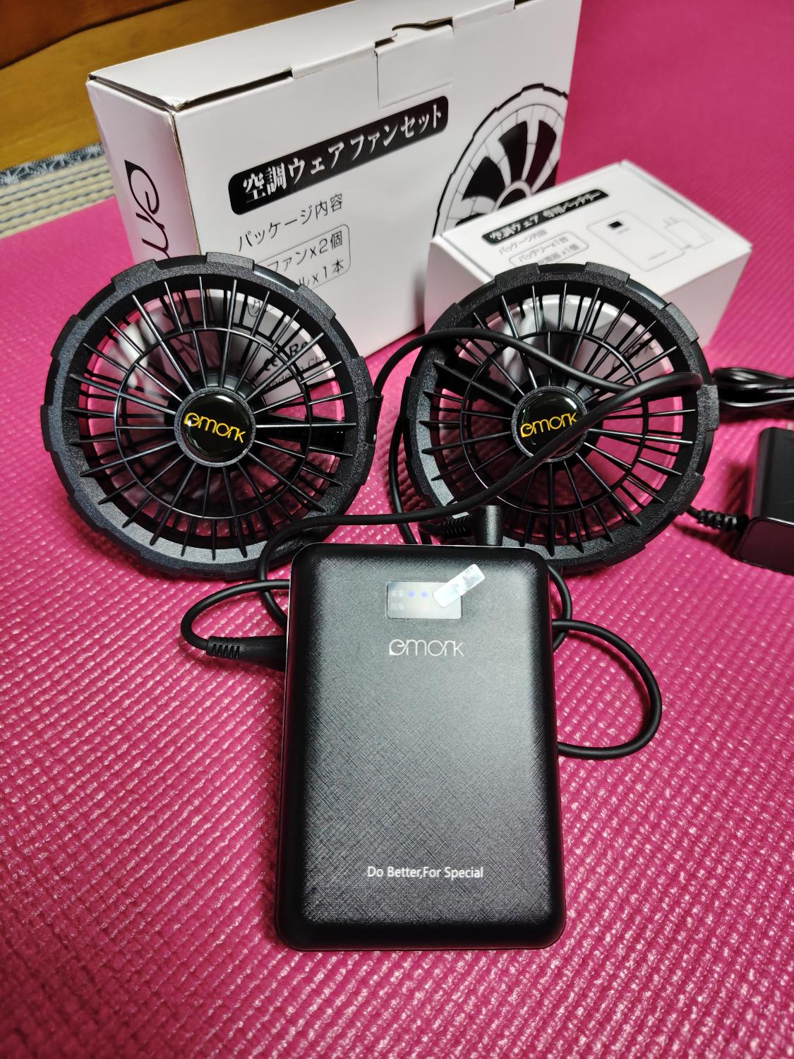 楽天市場】【MAX50V超高出力】バッテリーファンセット 空調作業服