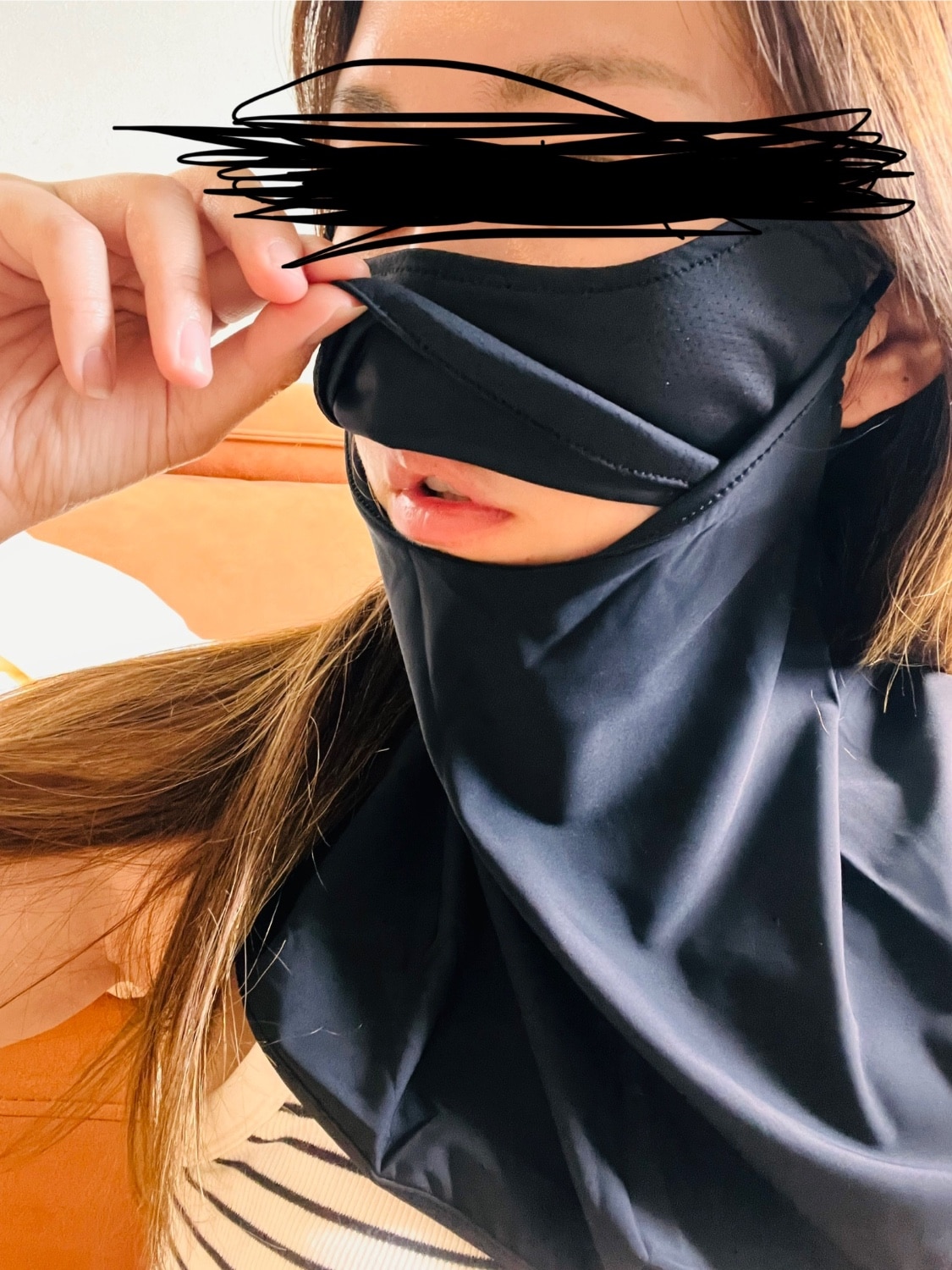 日焼け防止 フェイスカバー UV対策 レビュー画像5