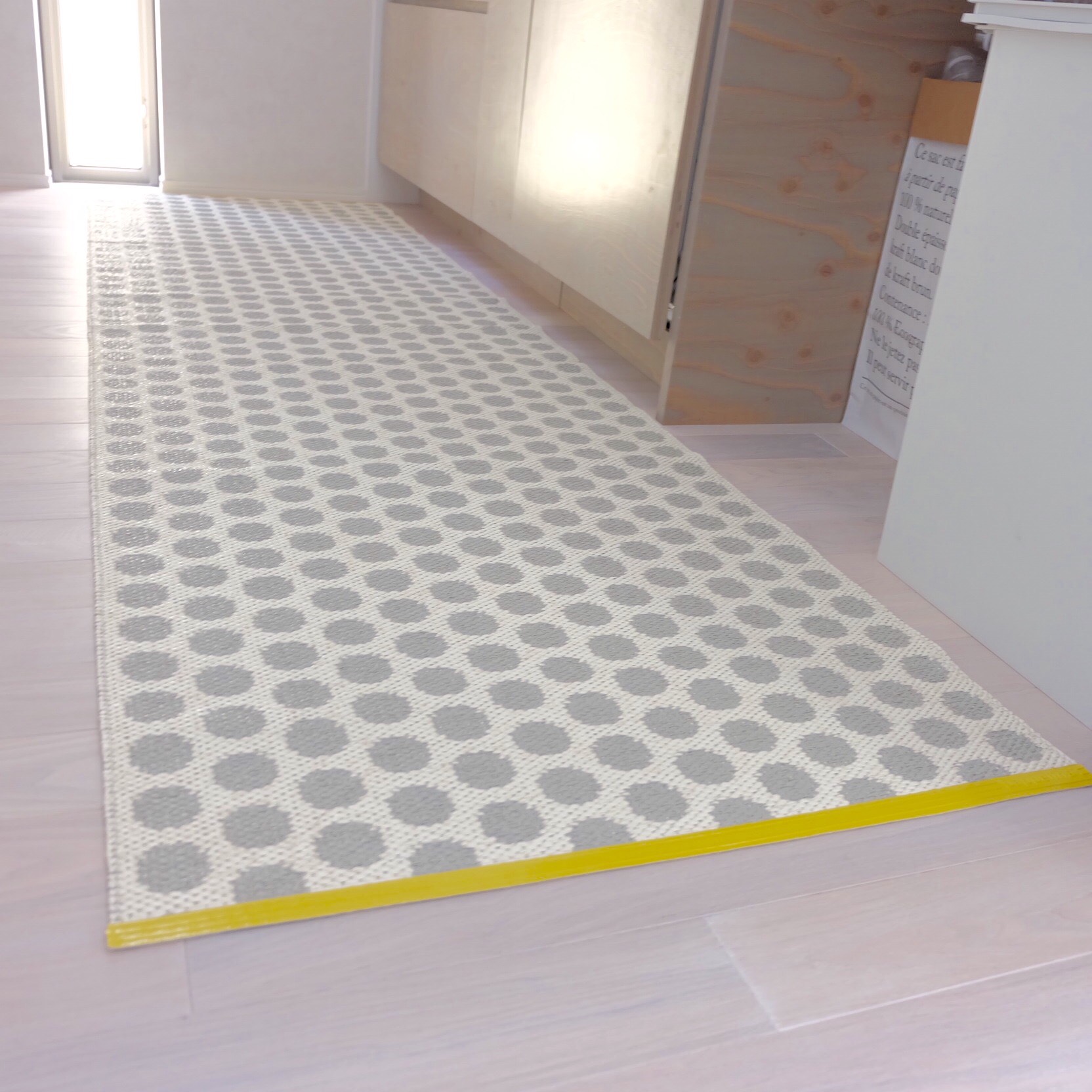 パペリナ キッチンマット 250 (70 x 250cm)Noa ノア ドット柄-