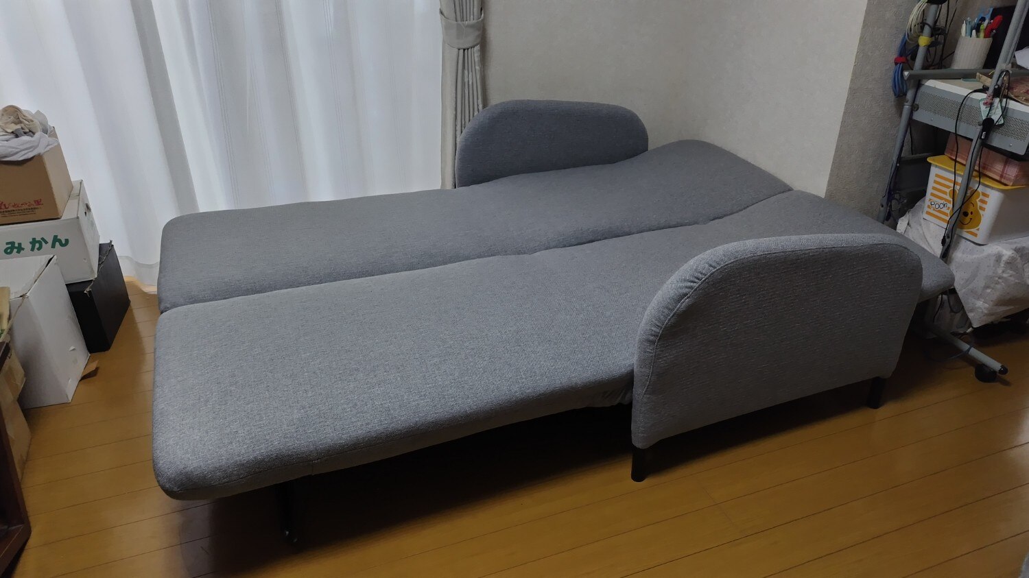 楽天市場】カウチソファにもなるソファベッド (XL01 GY) 【配送員設置