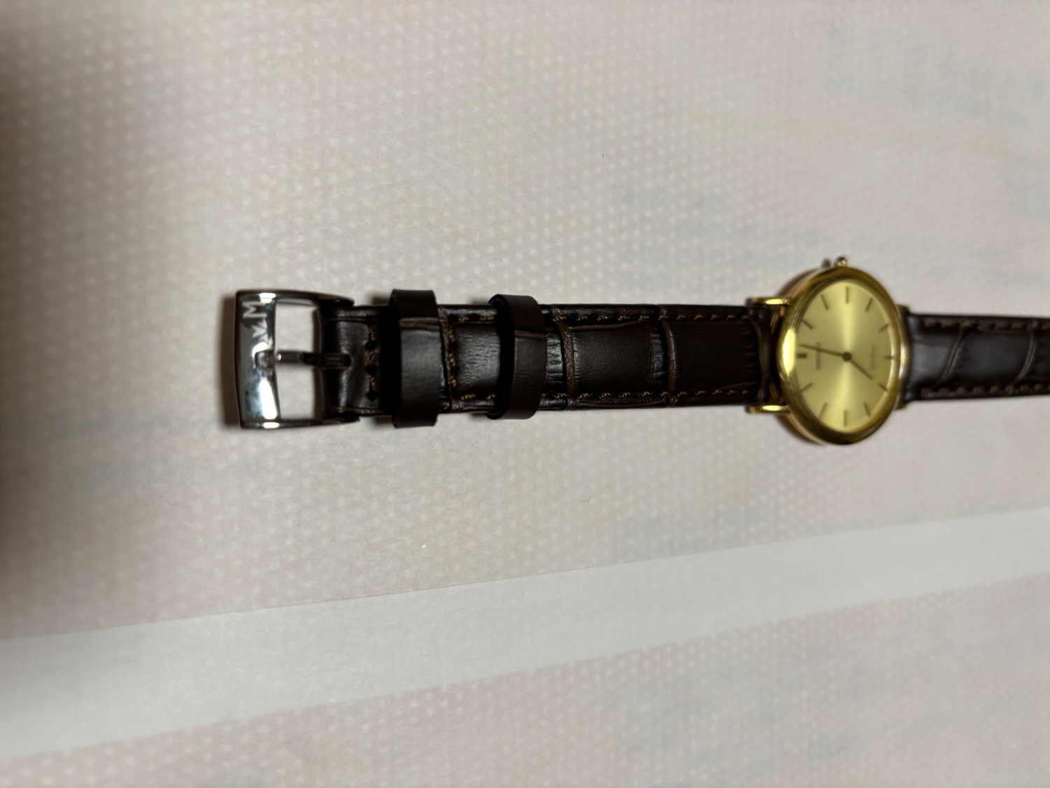 モレラート 観音開きバックル付きベルト グレー 22mm モレラート 時計ベルト2種類セット カン幅22mm Dバックル1つ