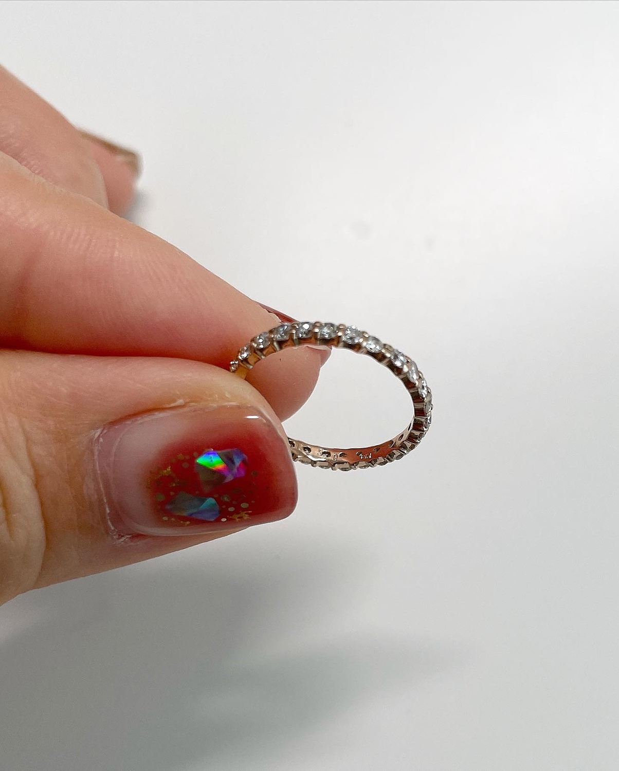 ふるさと納税 ダイヤモンド フルエタニティ リング 0.5ct K18PG ・WG・YG（111002） 山梨県甲斐市 - 1