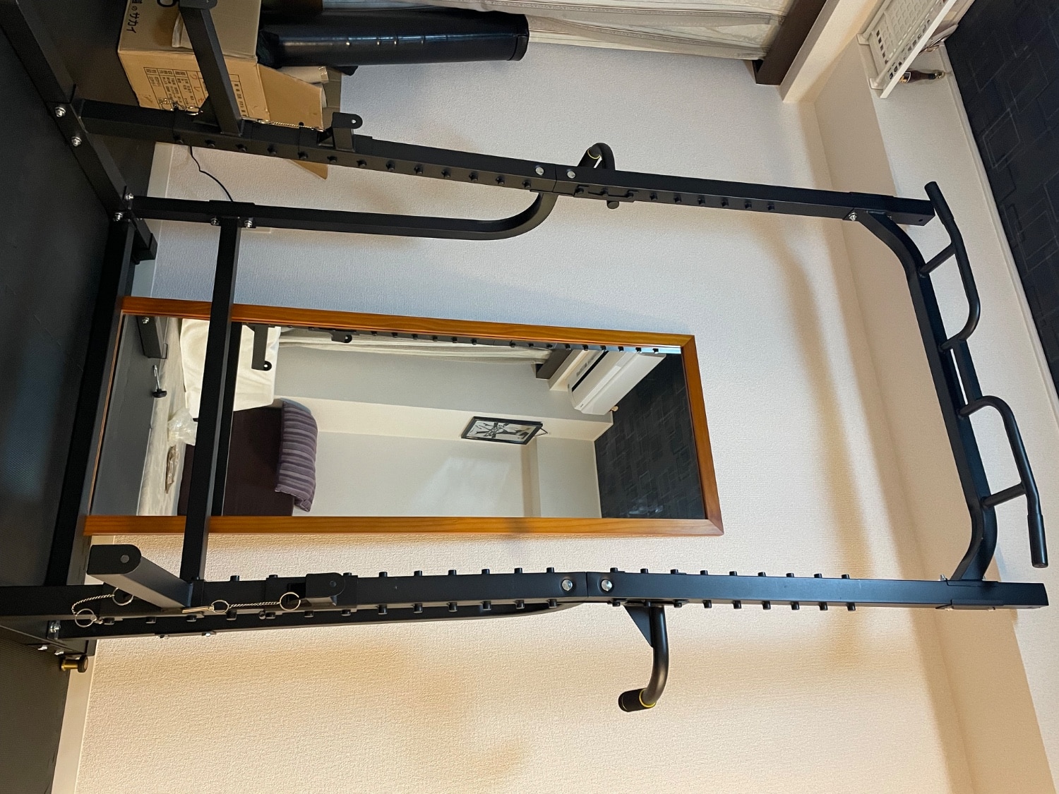 楽天市場】ハーフラック パワーラック セフティーバー搭載 バーベル