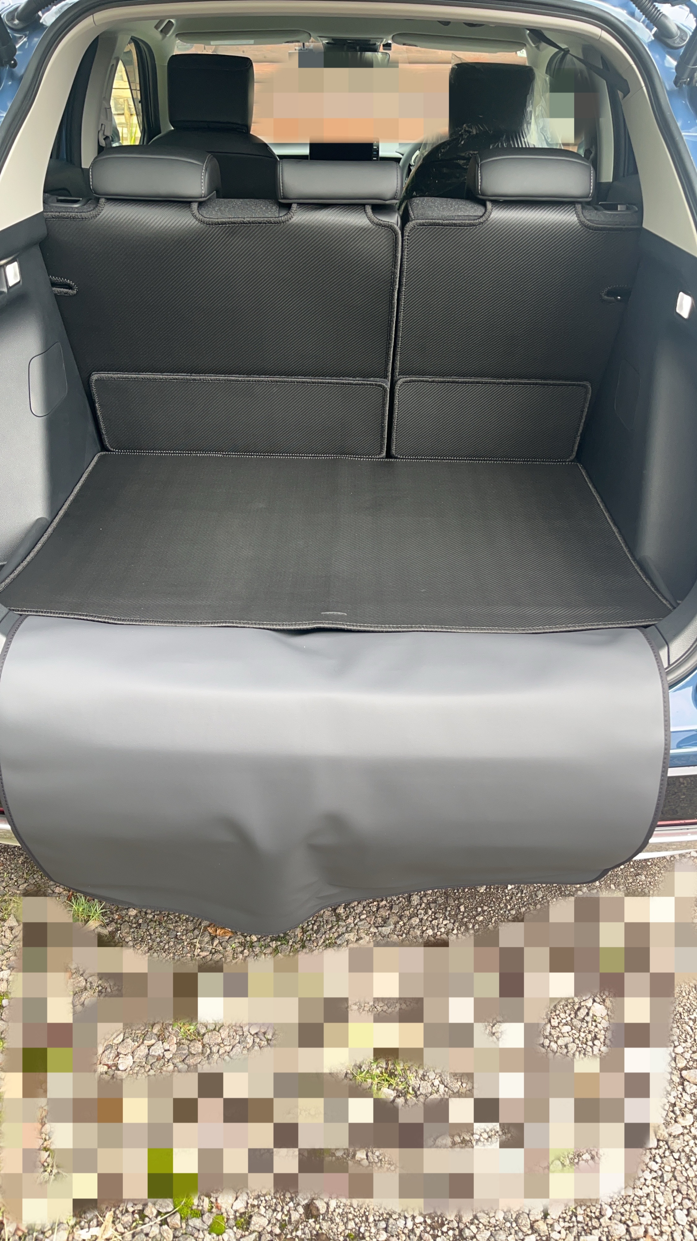 ホンダ 新型 ヴェゼル VEZEL RV系 2024年4月〜モデルにも対応 ラゲッジルームマット カーボンファイバー調  ヴェゼル VEZEL ラゲッジマット レビュー画像3