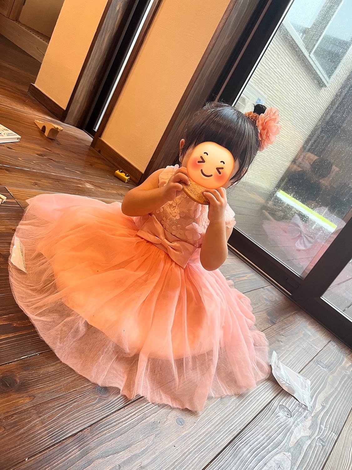 ベビードレス90セレモニードレス ピンク女の子結婚式2歳フォーマル