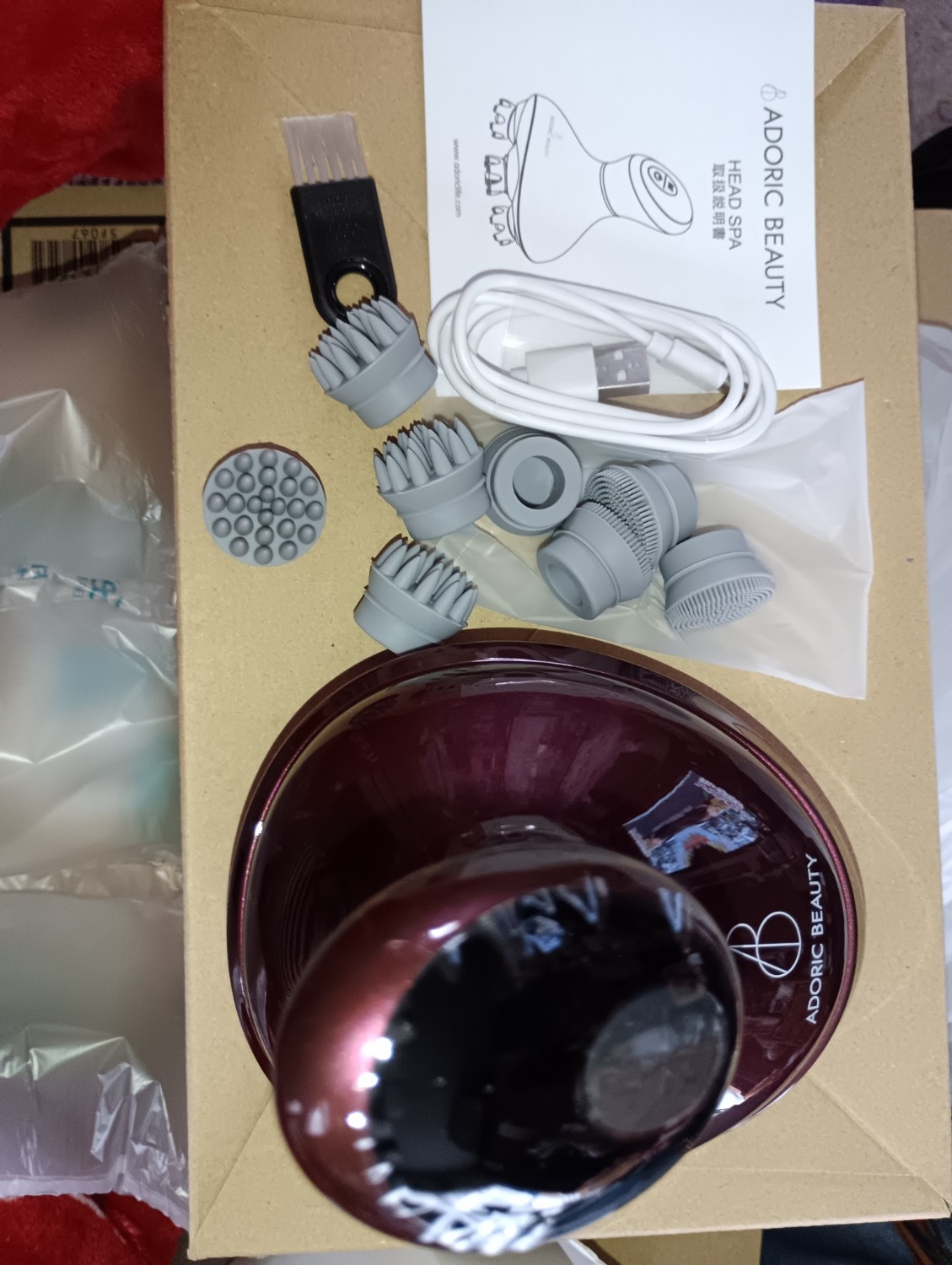楽天1位 高評価★4.55 強弱2段階×振動8,000回 ヘッドスパ 電動頭皮マッサージャー ADORICBEAUTY レビュー画像11