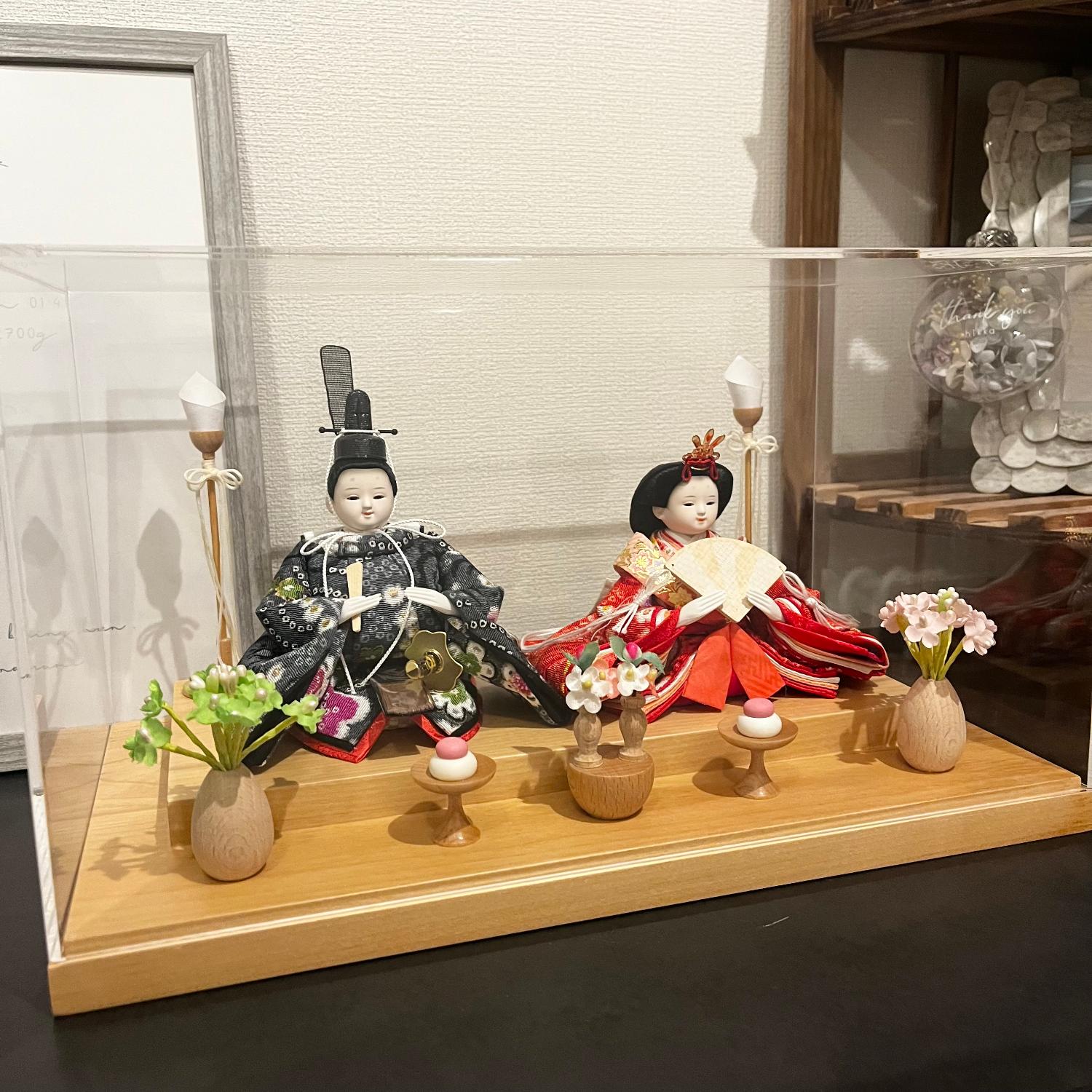 ⭐︎直接引き取り⭐︎ 雛人形 ケース付き コンパクト！?雛人形ケース入り