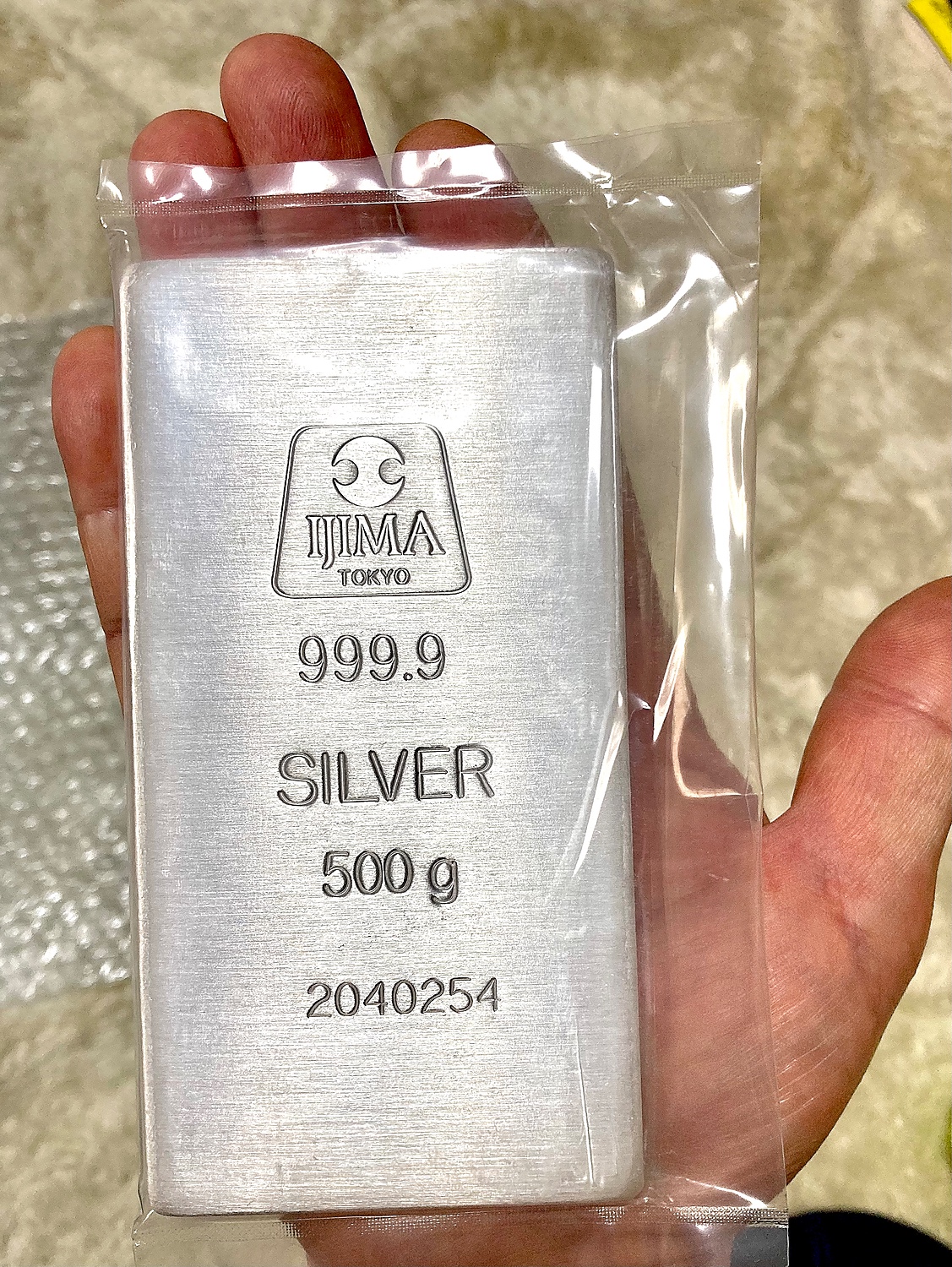 楽天市場】井嶋金銀工業 純銀 インゴット 500g 新品 2枚セット 日本製 