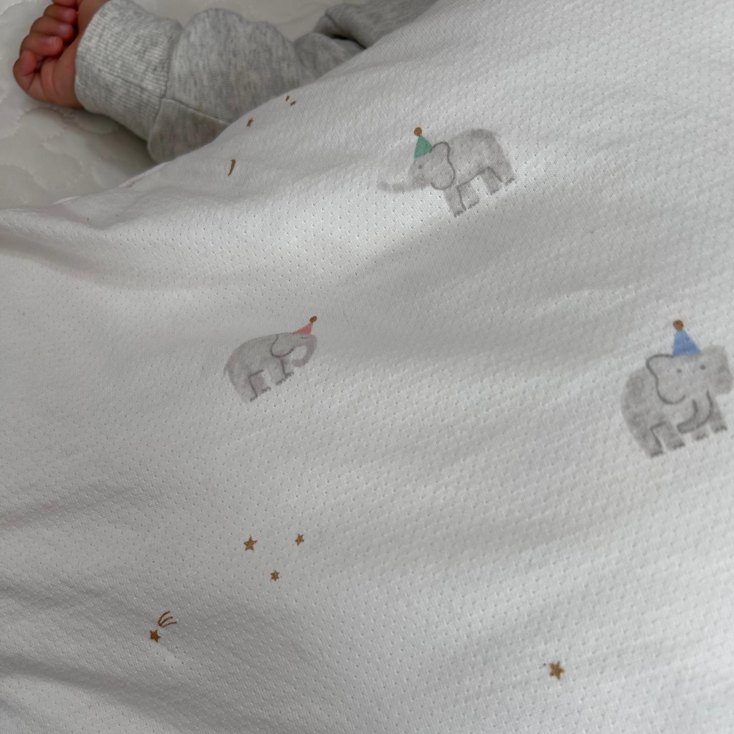 お昼寝布団 お昼寝 布団 セット 楽天1位 サンデシカ 立体メッシュ 綿100％ コットンメッシュ シワになりにくい カ サンデシカ お昼寝布団 お昼寝布団セット レビュー画像11