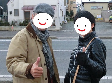 顔は隠しますよ～