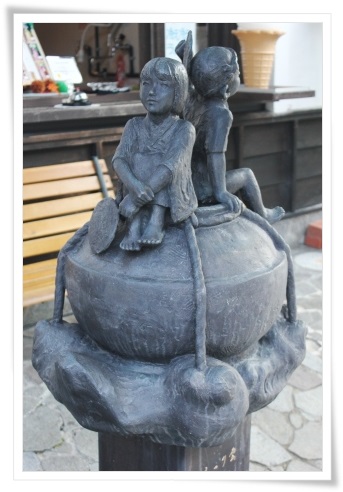 鶴仙渓-61 ゆげ街道-9 銅像 13.11.16