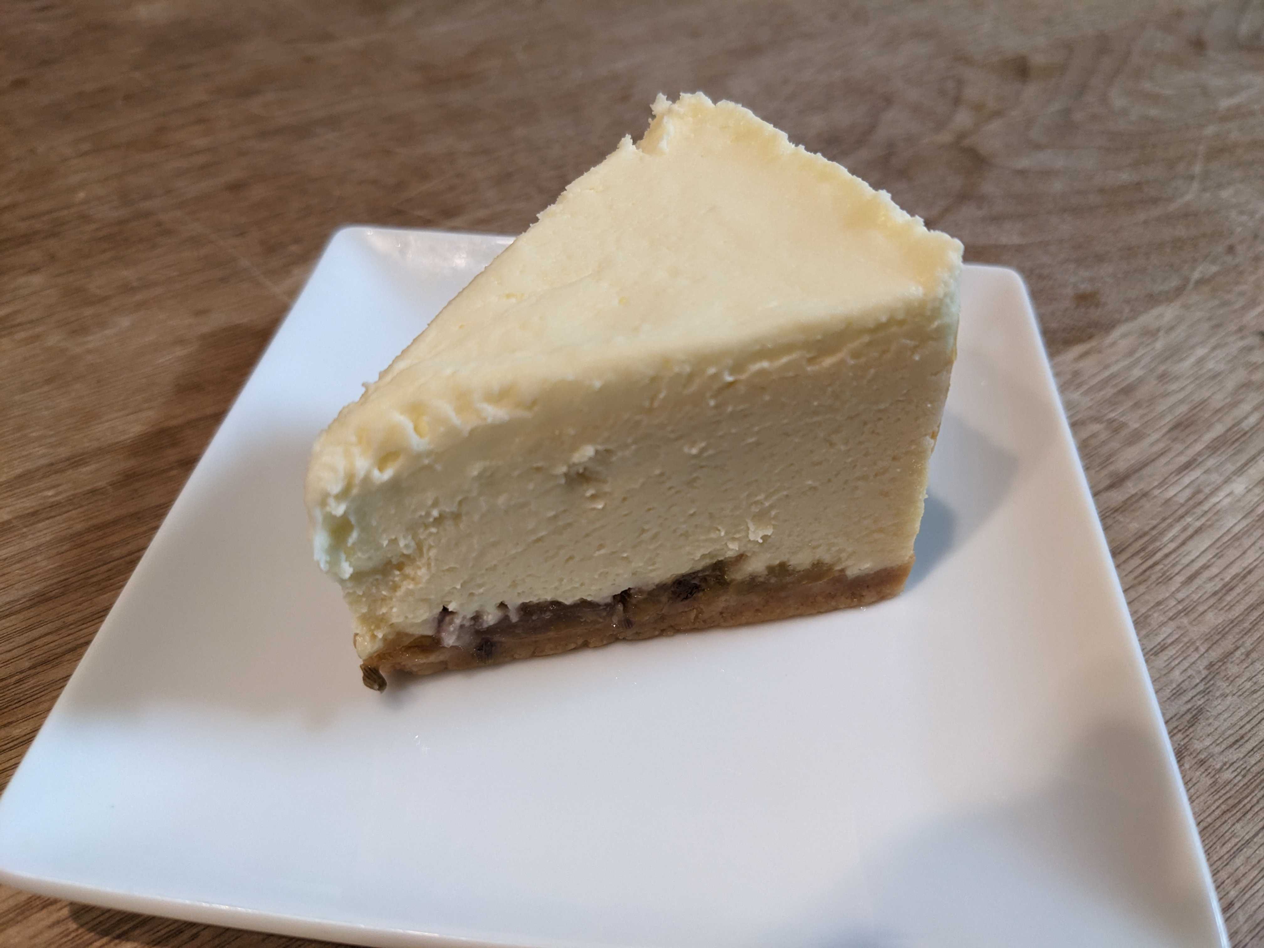 柚子ラベンダーの2層のチーズケーキ