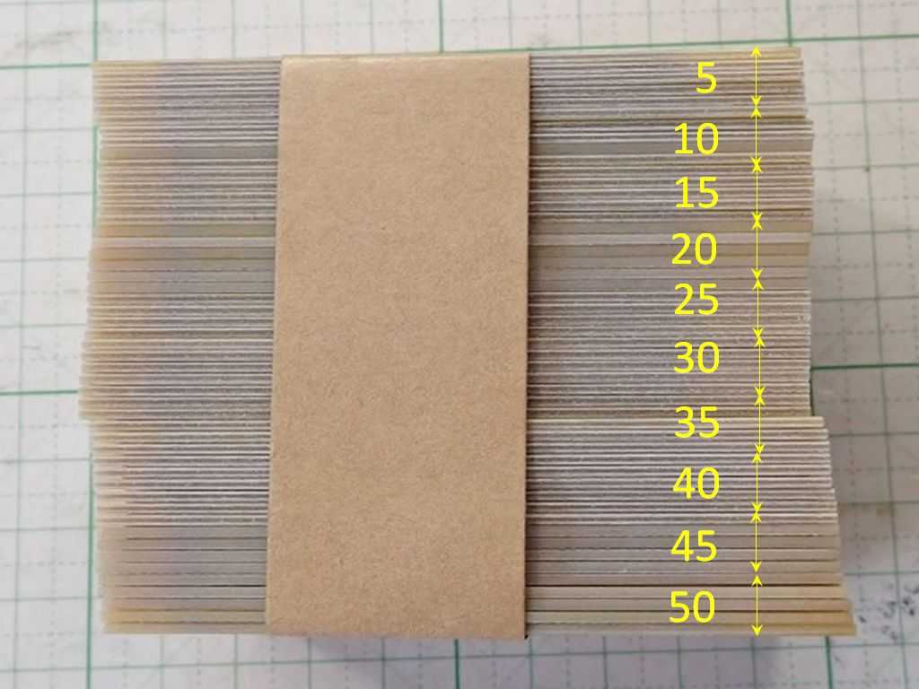 PanCake 基板一塊(一束)の枚数は50枚