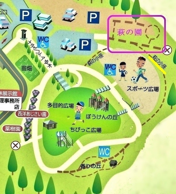 萩の小径マップ
