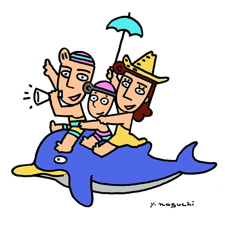 夏 海水浴 ビーチ イラスト Noguchi S Worldへようこそ 楽天ブログ
