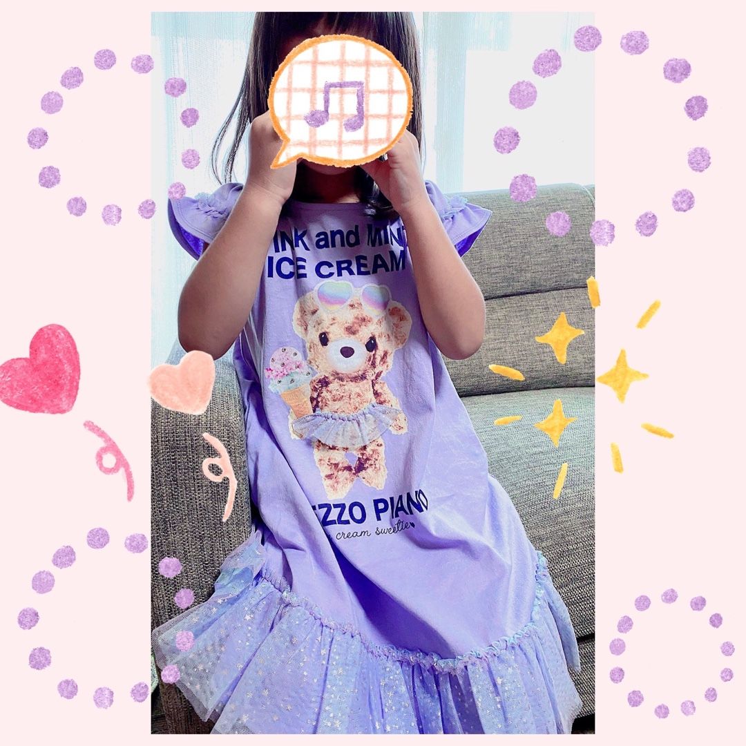 着画☆メゾのアイスクマさんワンピ | みかづきの子供服お買い物ブログ