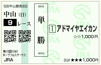 アドマイヤエイカン(151227)単勝