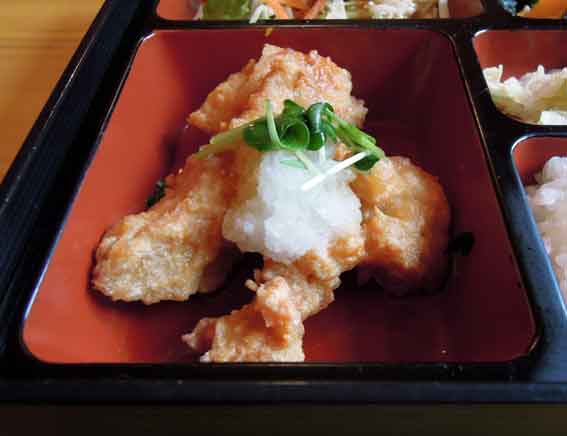 アメリカンステーションの「鶏唐揚げおろしポン酢」-2♪
