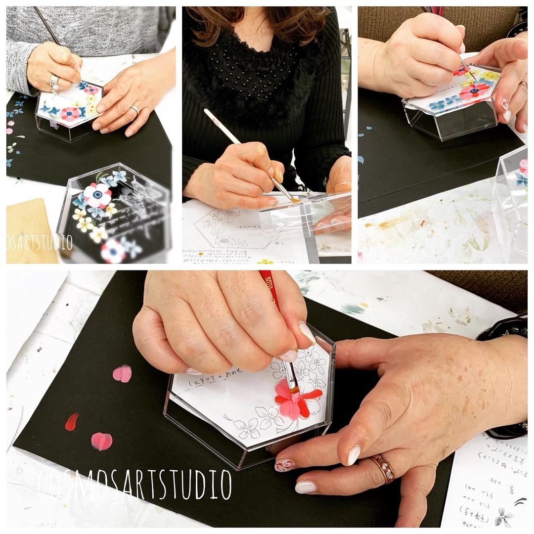 大阪梅田 大阪サンセイ でのワークショップ終了のご報告 大阪 尼崎 トールペイント クラフト 資格 コスモスアートスタジオ 楽天ブログ