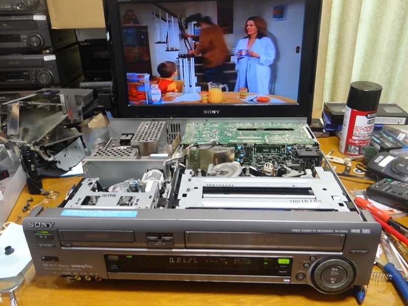 何でも揃う 8ミリビデオ 修理 WV-BW2④VHS巻き戻しストップしない_ﾃｰﾌﾟｴﾝﾄﾞ その他