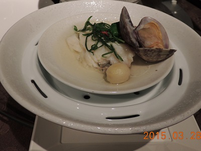 目黒雅叙園「旬遊紀」　鯛の蒸し物