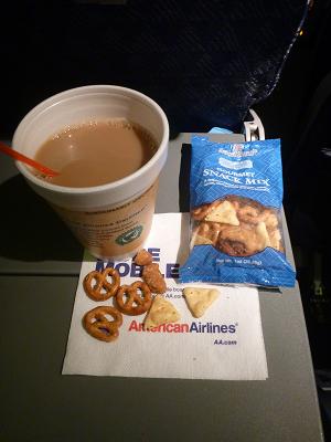 アメリカン航空 機内食 飲み物