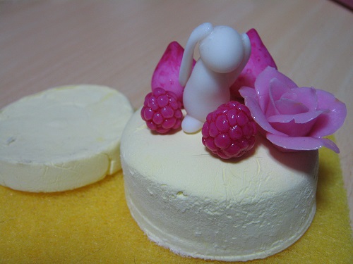 1ヶ月お祝いのケーキ♪