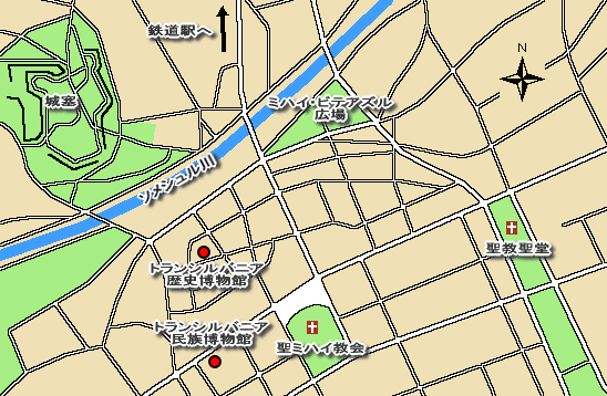 クルージ・ナポカ市内図