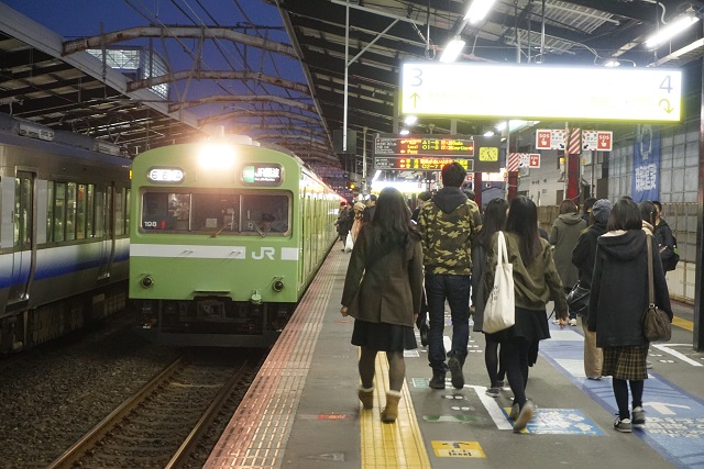 JR大阪環状線オレンジ & 大和路線ウグイス色の 103系5